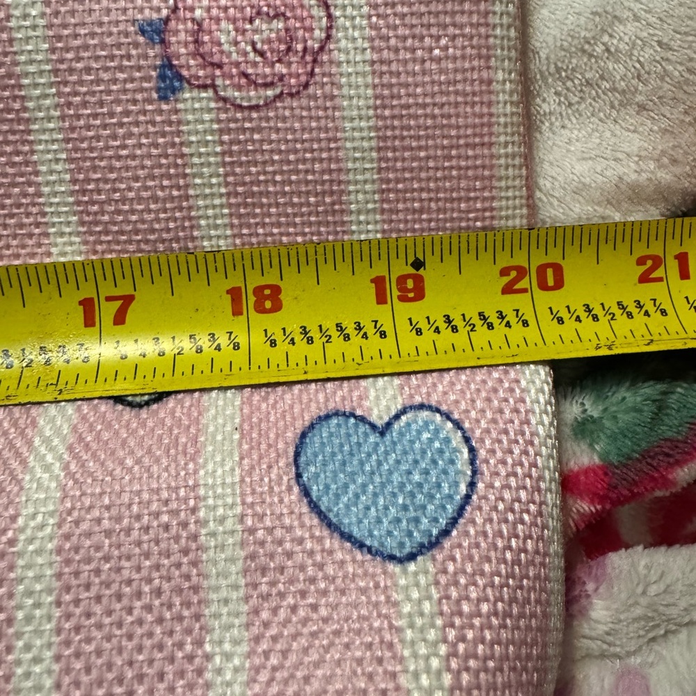 Hello Kitty Pink Striped Tote/Beach Bag with Pouch. - Picture 5 of 6